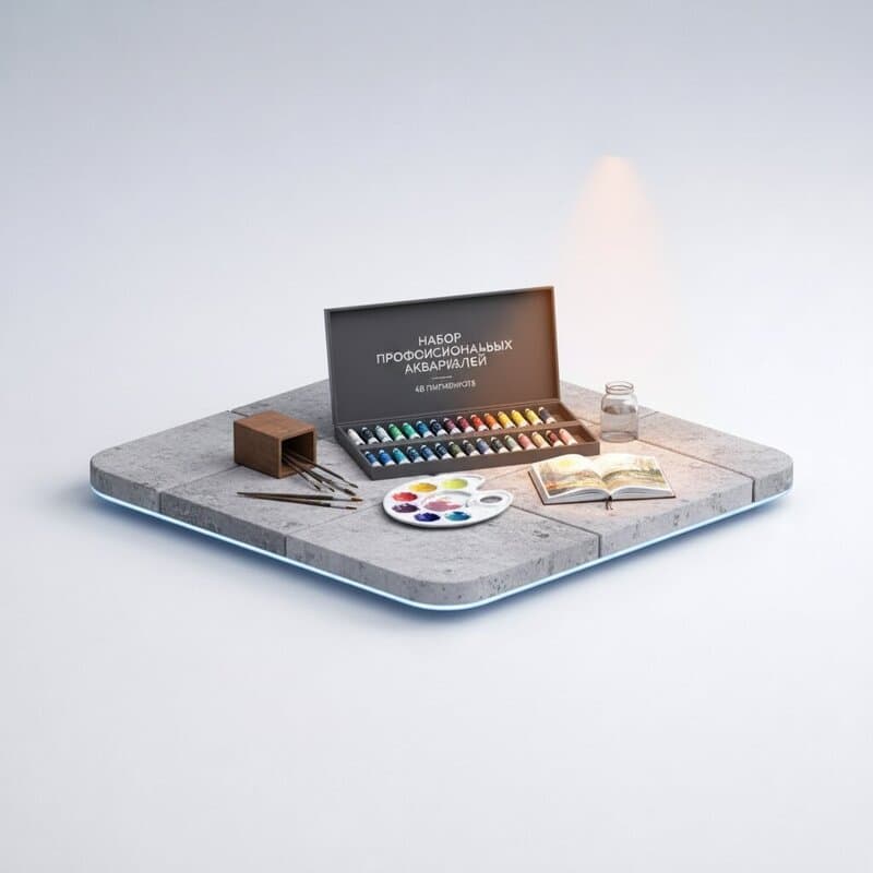 Professional watercolor set