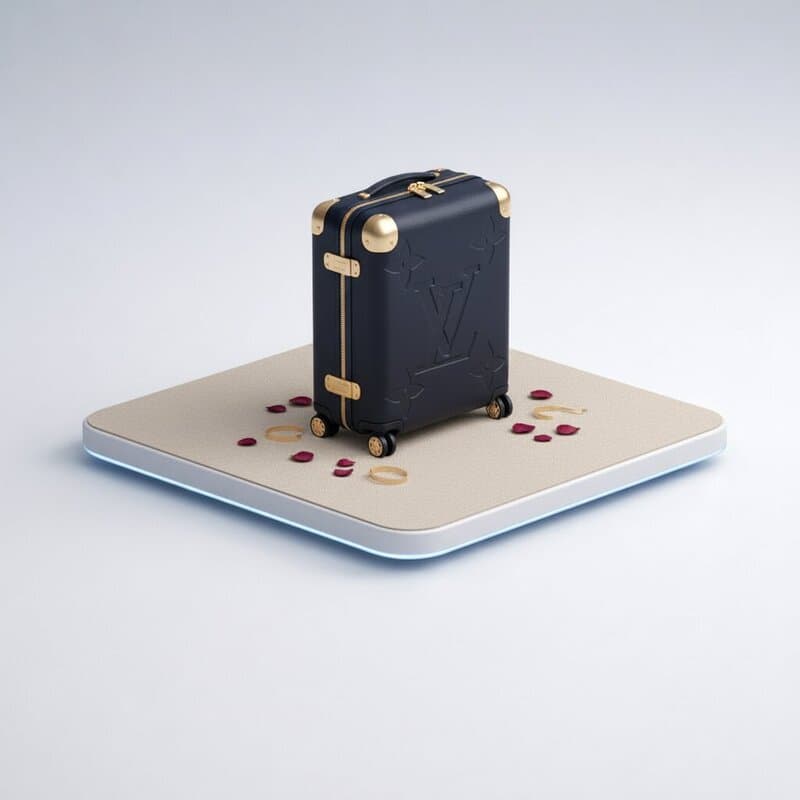 Кожаный чемодан Louis Vuitton Horizon 55