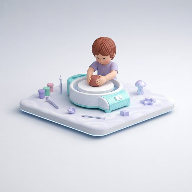 Torno de Alfarería para Niños