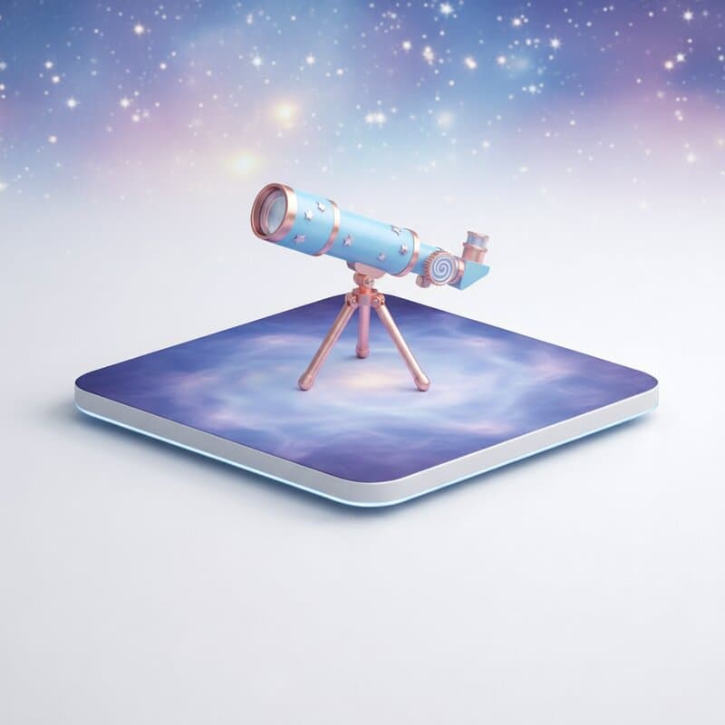 Telescopio infantil para observar las estrellas
