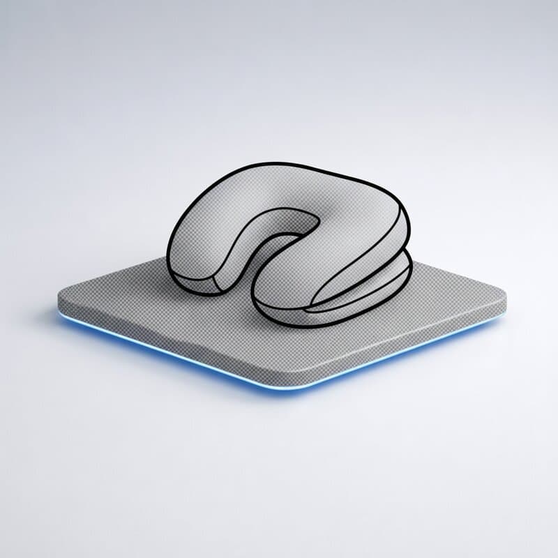 Almohada de Cuello Ergonómica para Viajes
