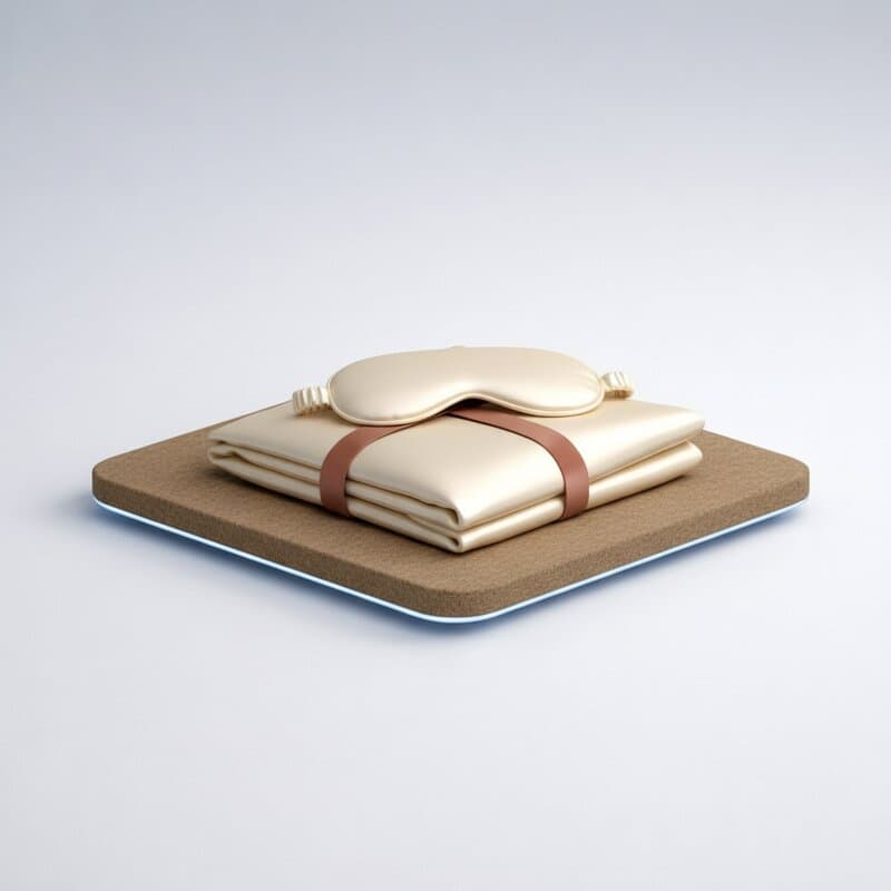 Set de Funda de Almohada y Máscara de Seda