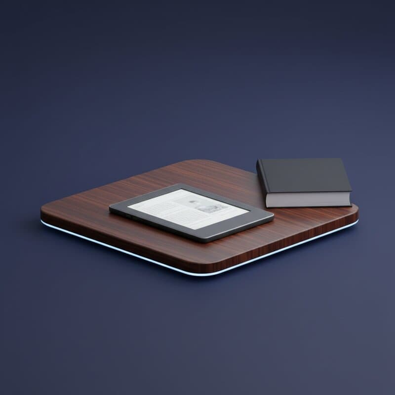 E-reader with backlight