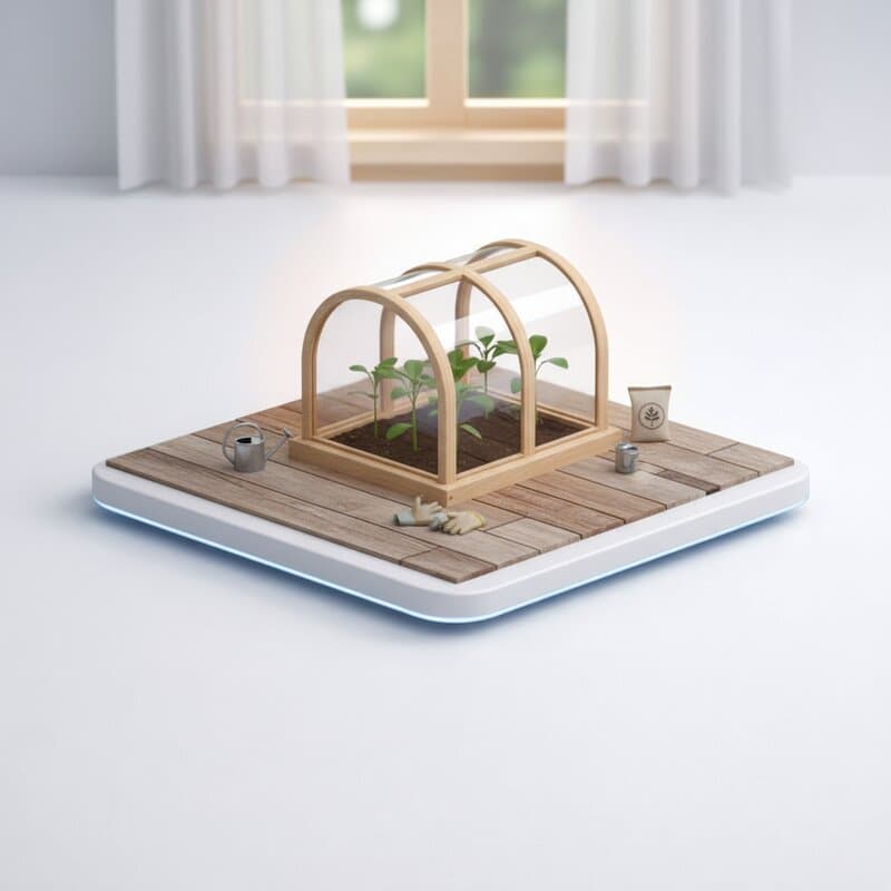 Mini greenhouse for seedlings